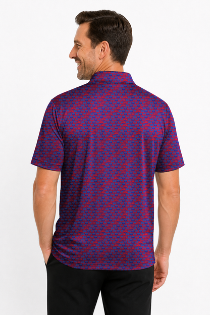 Lowrise Highleg Double Take Golf Polo Shirt 02 – male back