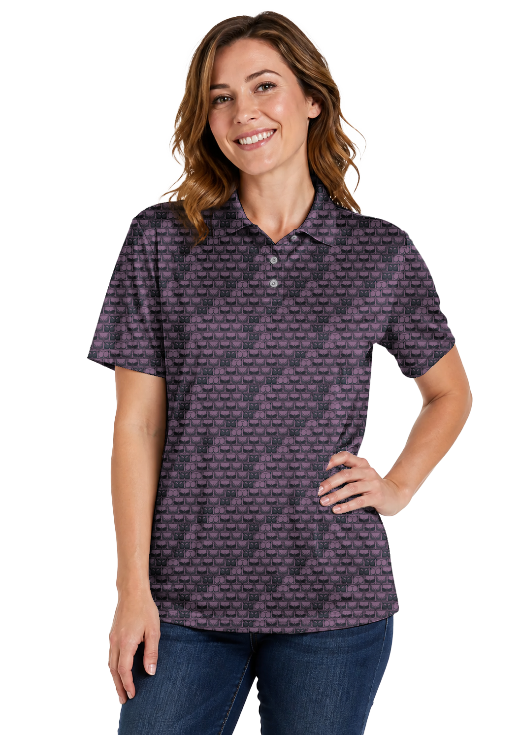 Lowrise Highleg Double Take Golf Polo Shirt 01 – female front
