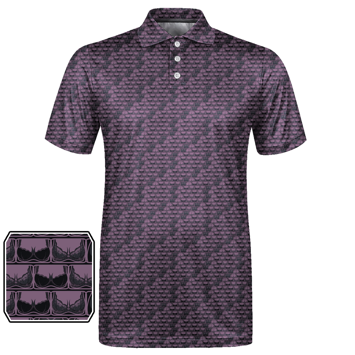 Lowrise Highleg Double Take Golf Polo Shirt 01 – flat front