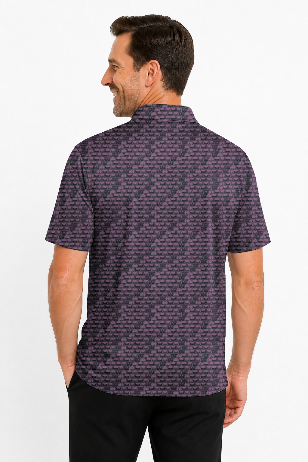 Lowrise Highleg Double Take Golf Polo Shirt 01 – male back