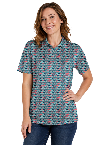 Lowrise Highleg Double Take Golf Polo Shirt 11 – female front