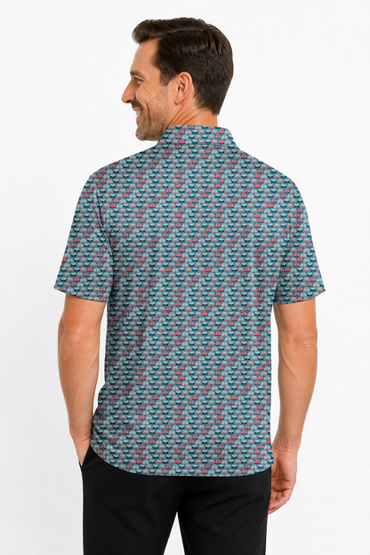 Lowrise Highleg Double Take Golf Polo Shirt 11 – male back