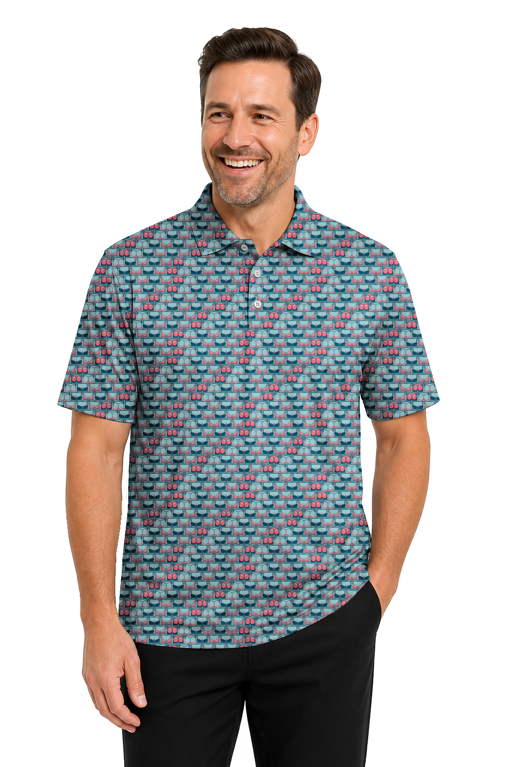 Lowrise Highleg Double Take Golf Polo Shirt 11 – male front