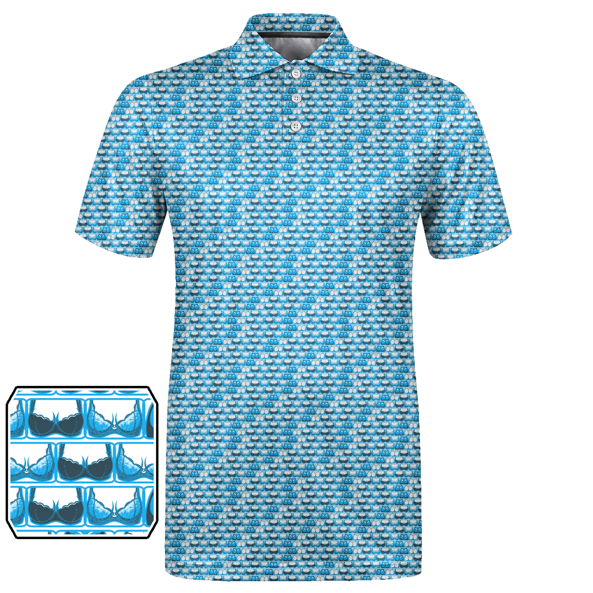 Lowrise Highleg Double Take Golf Polo Shirt 09 – flat front