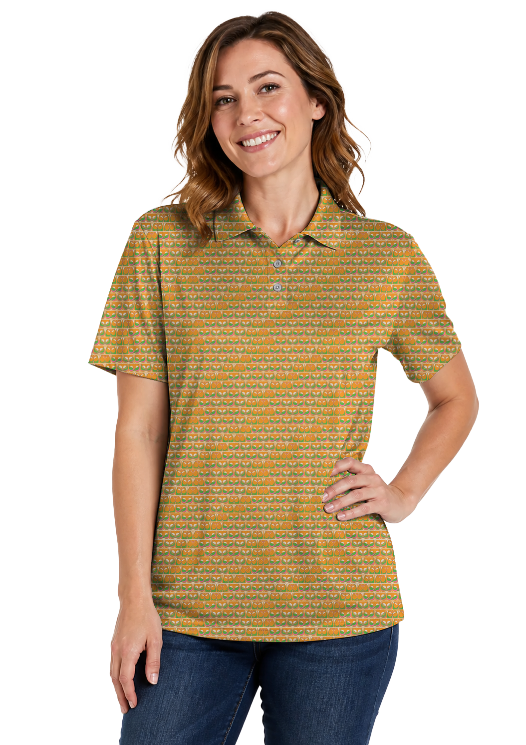 Lowrise Highleg Double Take Golf Polo Shirt 12 – female front