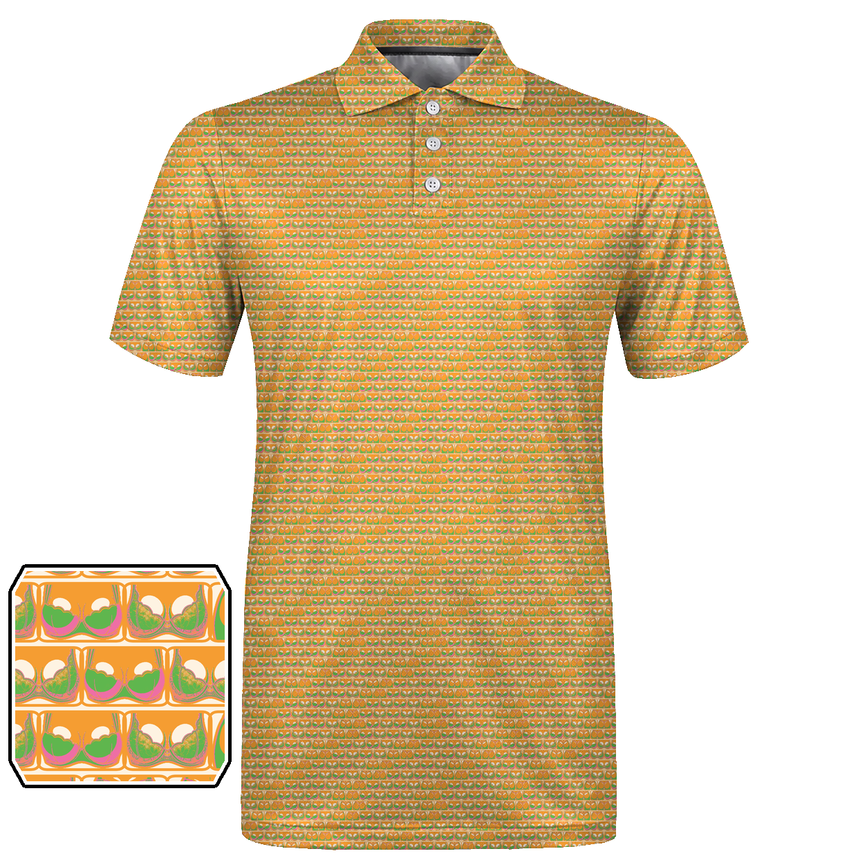 Lowrise Highleg Double Take Golf Polo Shirt 12 – flat front