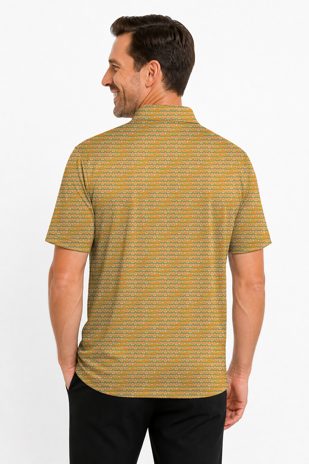 Lowrise Highleg Double Take Golf Polo Shirt 12 – male back