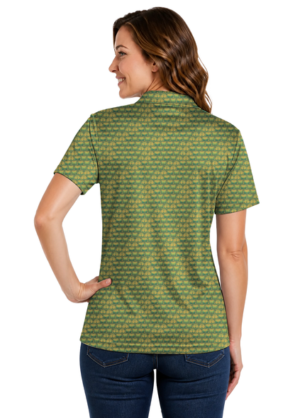 Lowrise Highleg Double Take Golf Polo Shirt 07 – female back