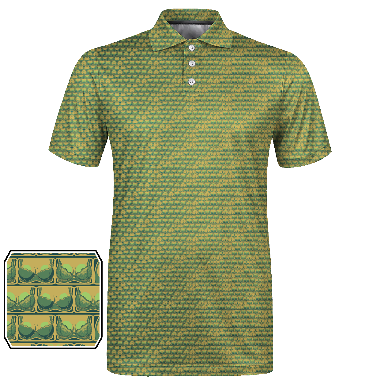 Lowrise Highleg Double Take Golf Polo Shirt 07 – flat front