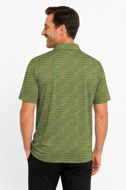 Lowrise Highleg Double Take Golf Polo Shirt 07 – male back