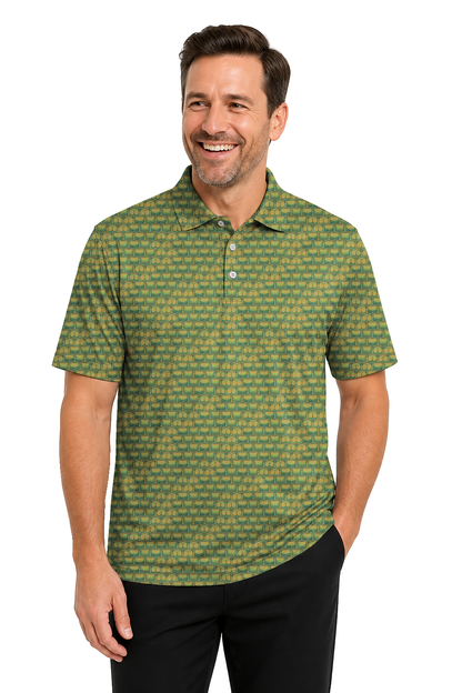 Lowrise Highleg Double Take Golf Polo Shirt 07 – male front