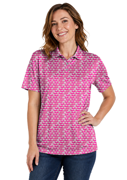 Lowrise Highleg Double Take Golf Polo Shirt 10 – female front