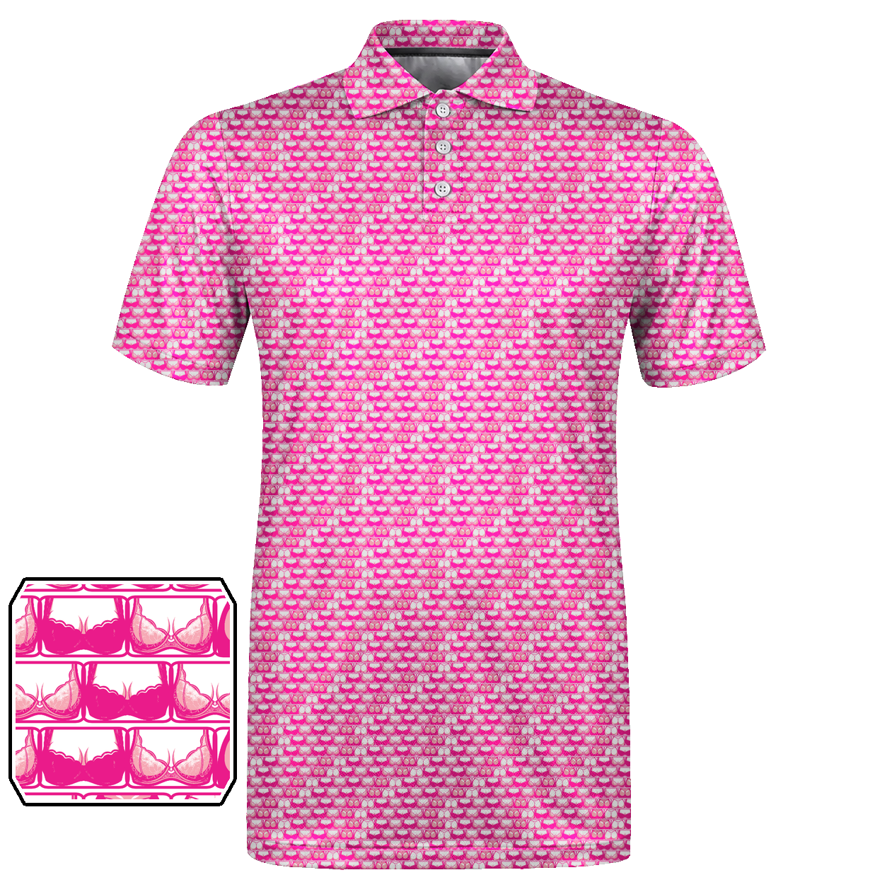 Lowrise Highleg Double Take Golf Polo Shirt 10 – flat front