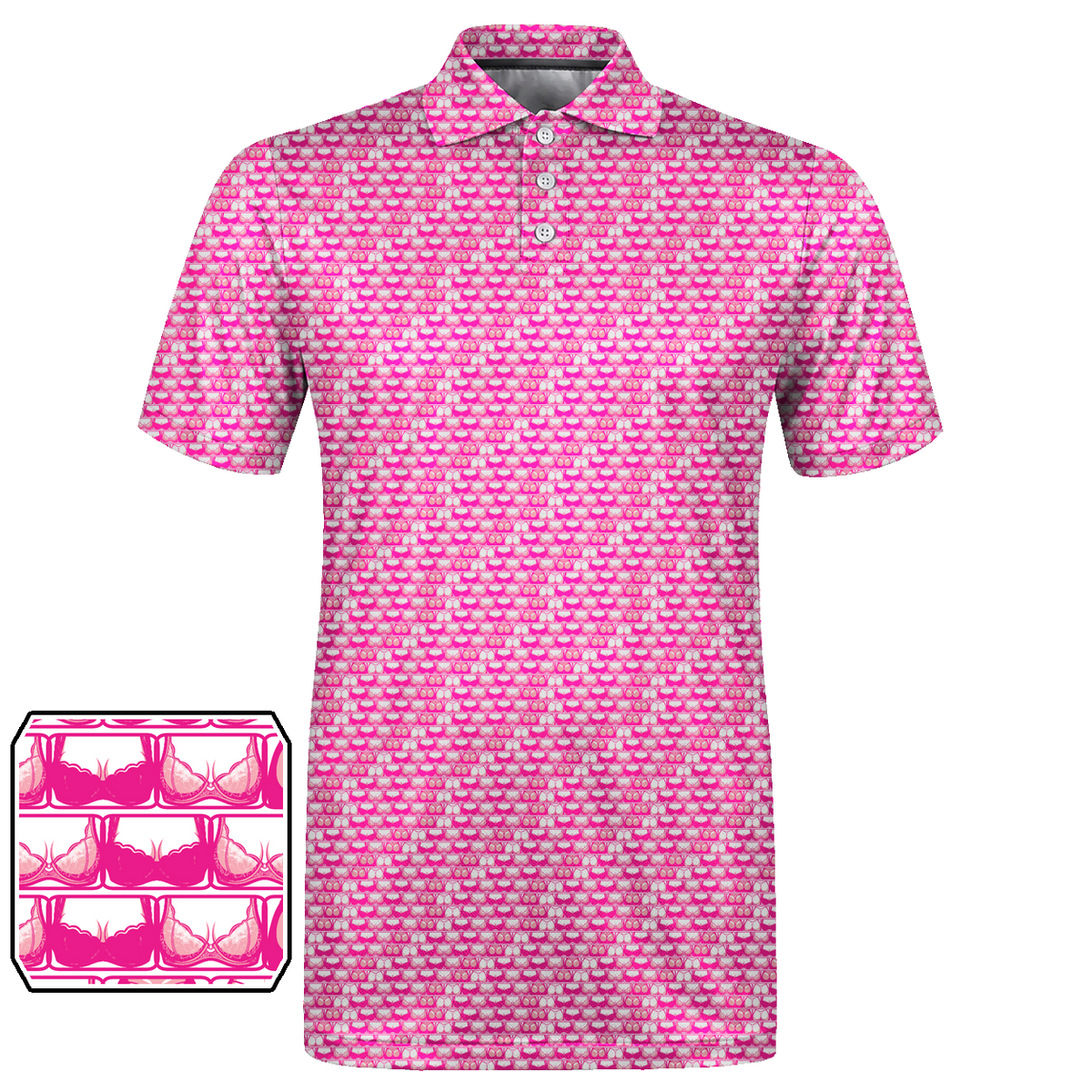 Lowrise Highleg Double Take Golf Polo Shirt 10 – flat front