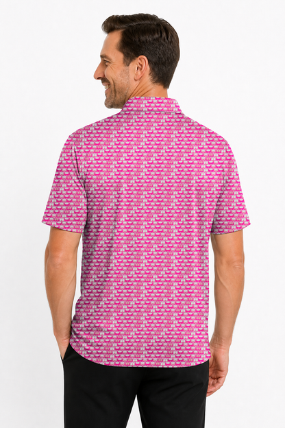 Lowrise Highleg Double Take Golf Polo Shirt 10 – male back