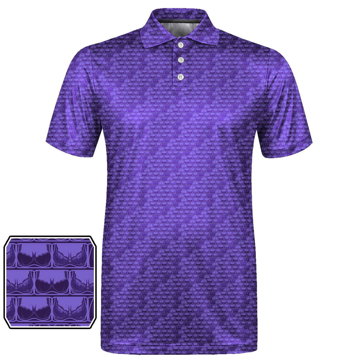 Lowrise Highleg Double Take Golf Polo Shirt 08 – flat front