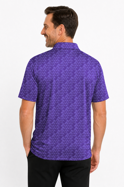 Lowrise Highleg Double Take Golf Polo Shirt 08 – male back