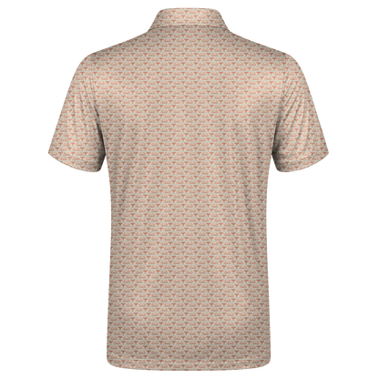 Halloween Web Bone Double Take Golf Polo Shirt 01 – flat back