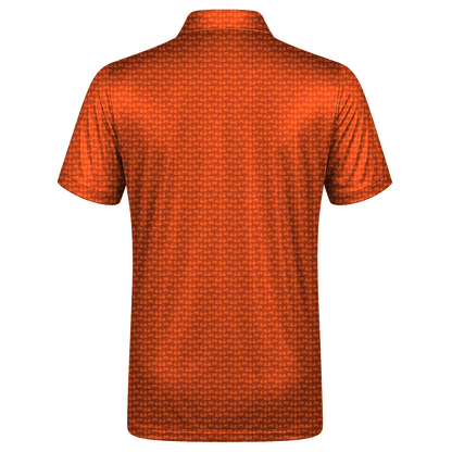 Halloween Web Bone Double Take Golf Polo Shirt 02 – flat back