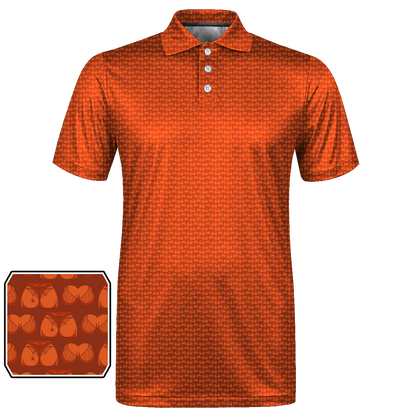 Halloween Web Bone Double Take Golf Polo Shirt 02 – flat front