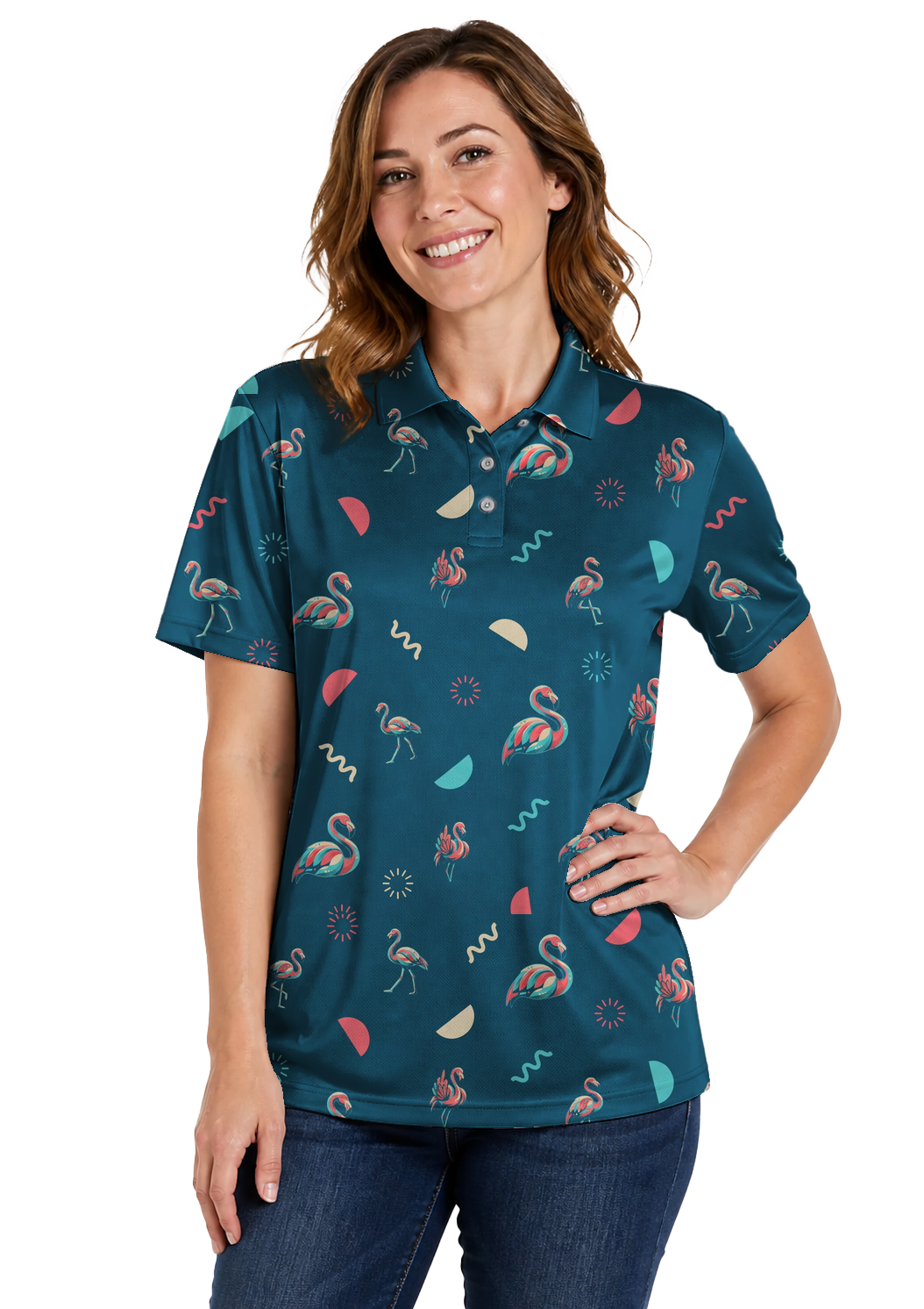 Animal Hidden 03 Flamingo Neo Memphis Resort Double Take Golf… 01 – female front
