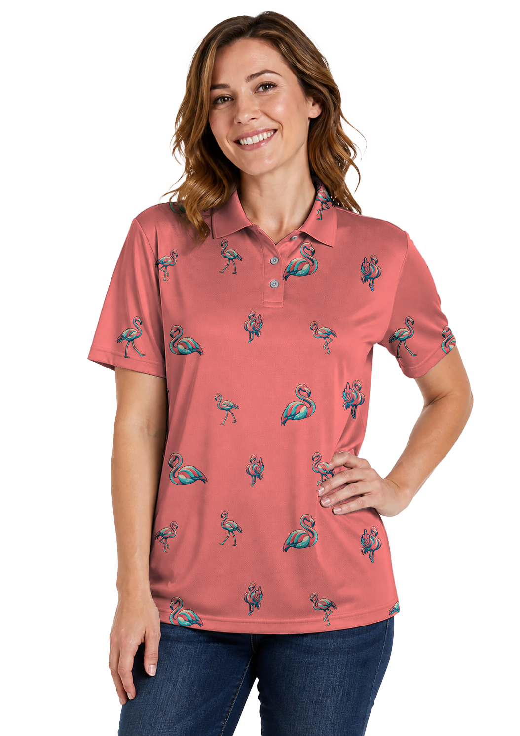 Animal Hidden 03 Flamingo Neo Memphis Resort Double Take Golf… 02 – female front
