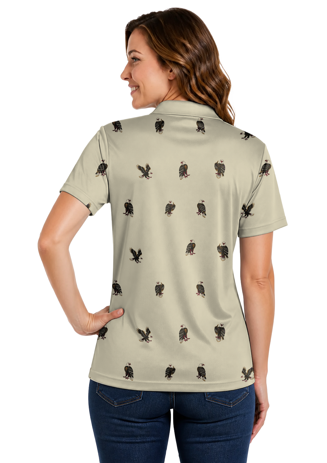 Animal Hidden 05 Bald Eagle Modern Tattoo Night Double Take… 01 – female back