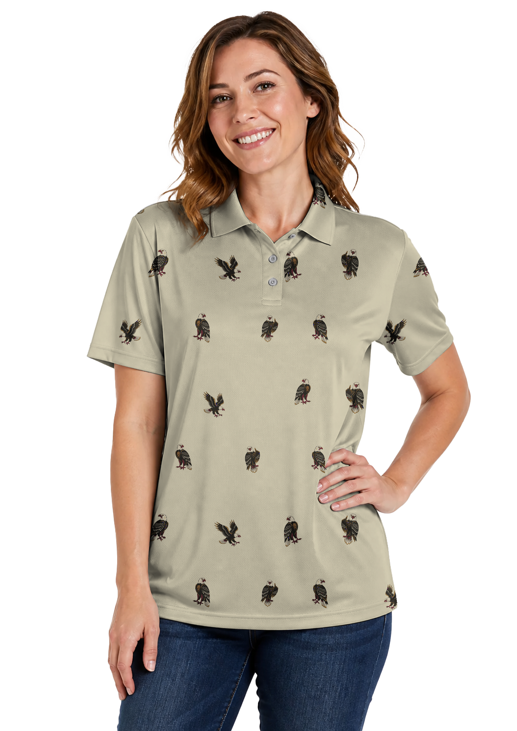 Animal Hidden 05 Bald Eagle Modern Tattoo Night Double Take… 01 – female front
