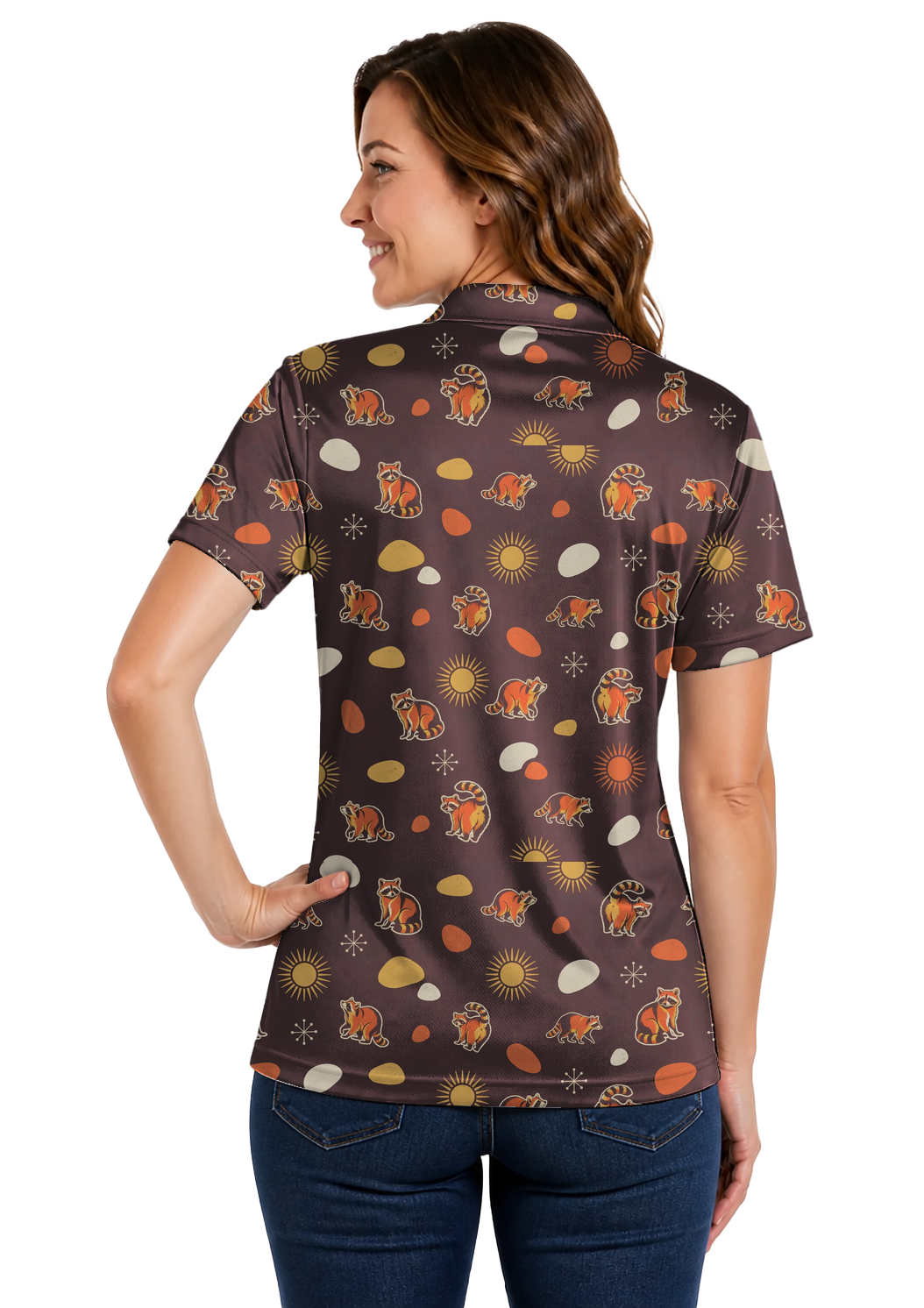 Animal Hidden 06 Raccoon Mid Century Desert Double Take Golf… 01 – female back