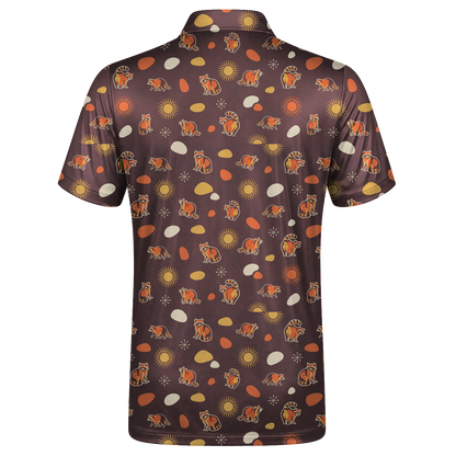 Animal Hidden 06 Raccoon Mid Century Desert Double Take Golf… 01 – flat back