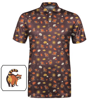 Animal Hidden 06 Raccoon Mid Century Desert Double Take Golf… 01 – flat front