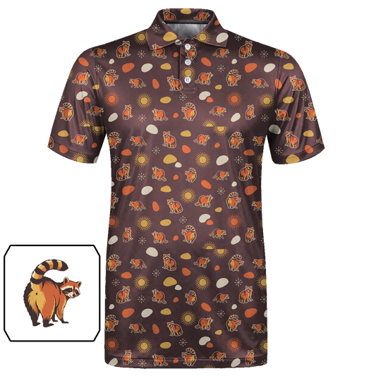 Animal Hidden 06 Raccoon Mid Century Desert Double Take Golf… 01 – flat front