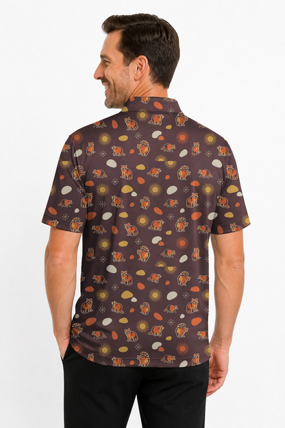 Animal Hidden 06 Raccoon Mid Century Desert Double Take Golf… 01 – male back