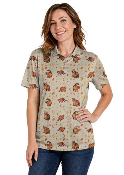 Animal Hidden 06 Raccoon Mid Century Desert Double Take Golf… 02 – female front