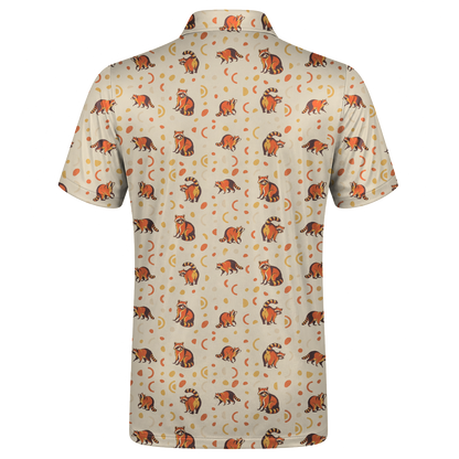 Animal Hidden 06 Raccoon Mid Century Desert Double Take Golf… 02 – flat back