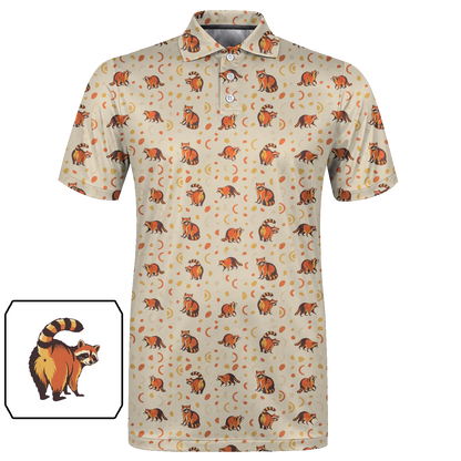 Animal Hidden 06 Raccoon Mid Century Desert Double Take Golf… 02 – flat front