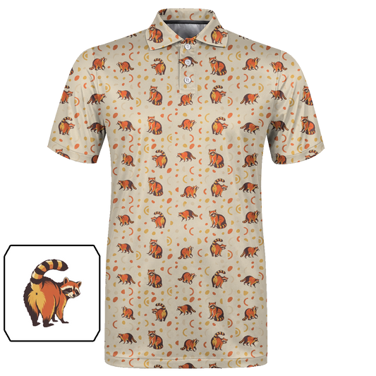 Animal Hidden 06 Raccoon Mid Century Desert Double Take Golf… 02 – flat front