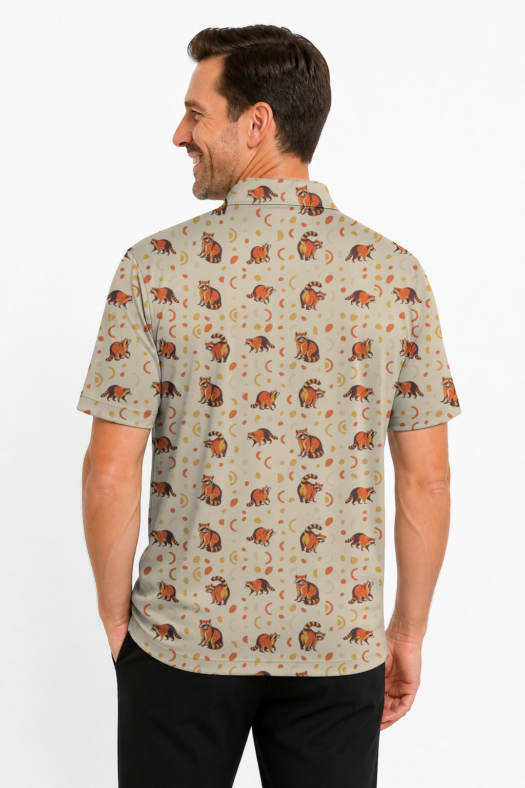 Animal Hidden 06 Raccoon Mid Century Desert Double Take Golf… 02 – male back
