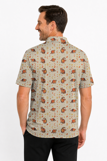 Animal Hidden 06 Raccoon Mid Century Desert Double Take Golf… 02 – male back