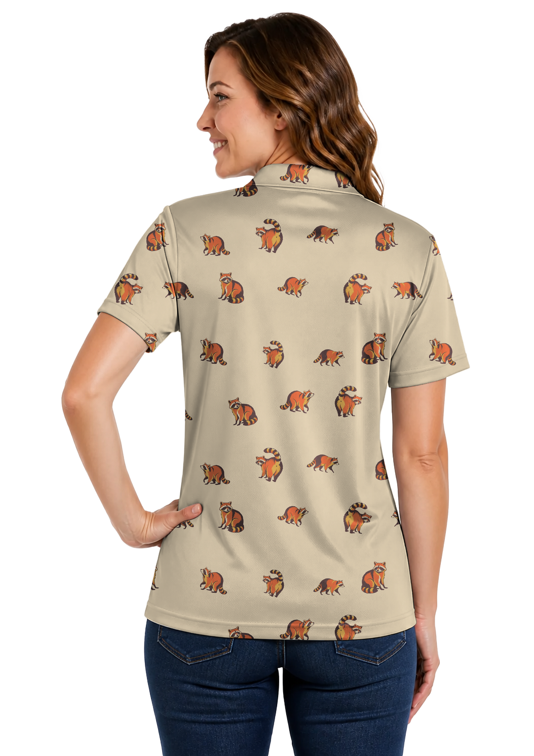 Animal Hidden 06 Raccoon Mid Century Desert Double Take Golf… 03 – female back