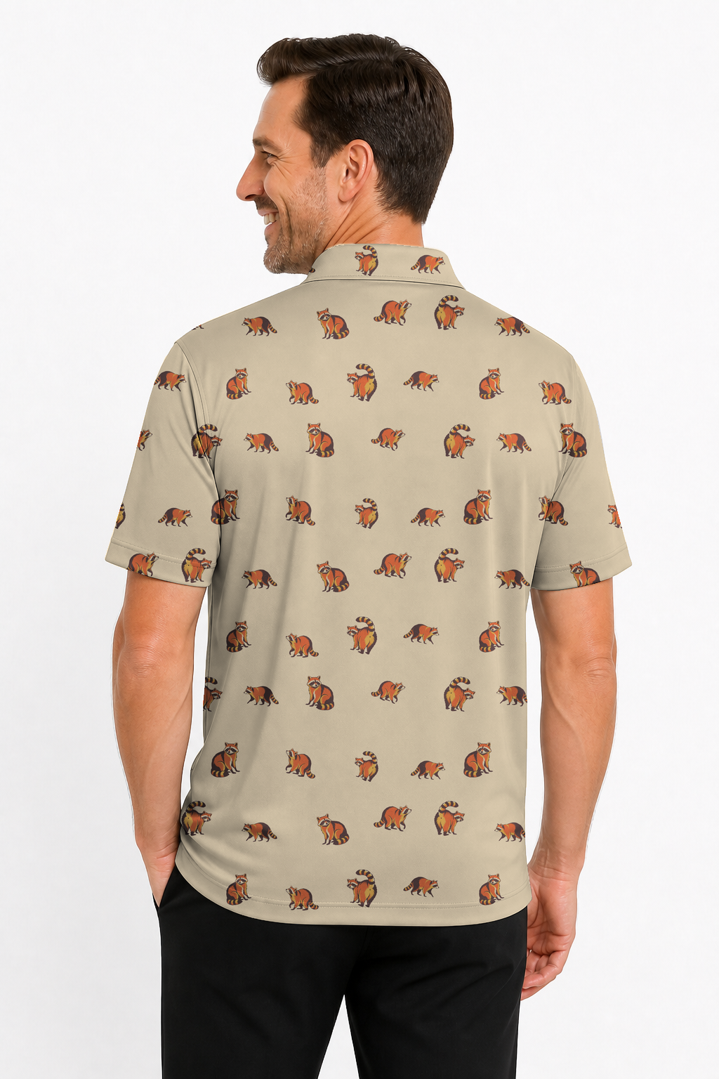 Animal Hidden 06 Raccoon Mid Century Desert Double Take Golf… 03 – male back