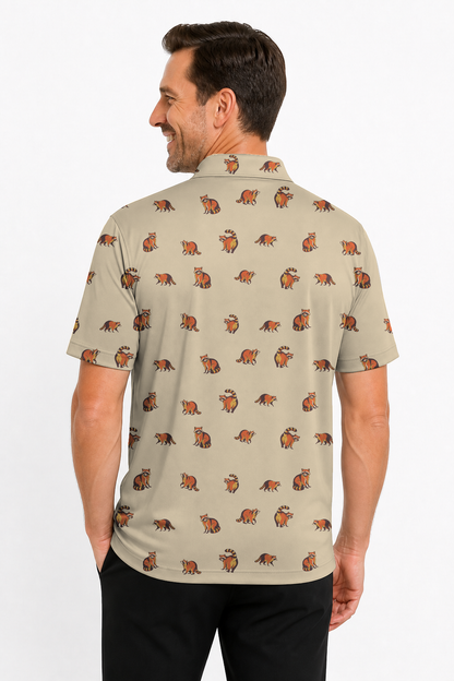 Animal Hidden 06 Raccoon Mid Century Desert Double Take Golf… 03 – male back