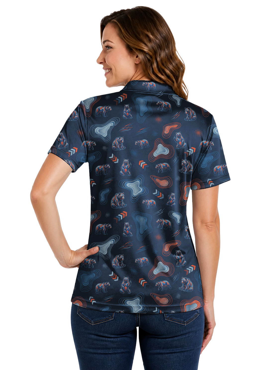 Animal Hidden 07 Black Bear Sport Tech Topography Double Take… 01 – female back