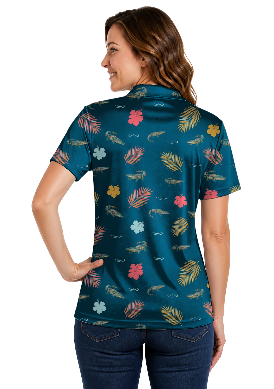 Animal Hidden 08 Alligator Tropical Botanical Maximal Double… 01 – female back