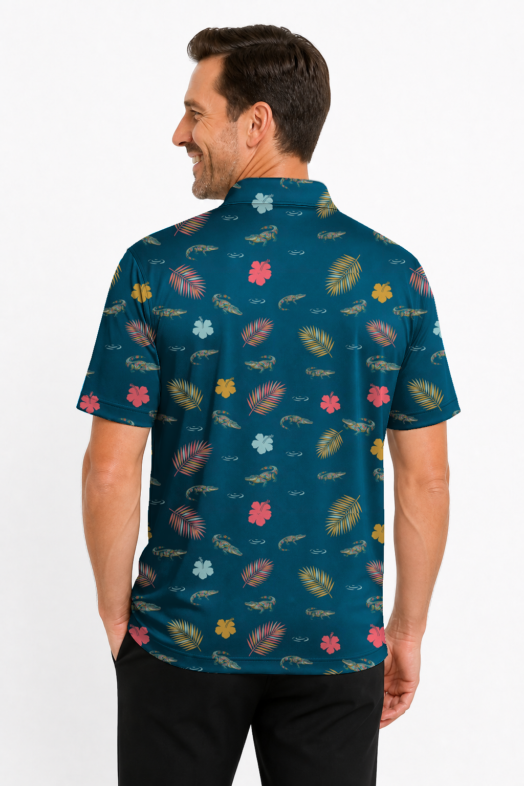 Animal Hidden 08 Alligator Tropical Botanical Maximal Double… 01 – male back