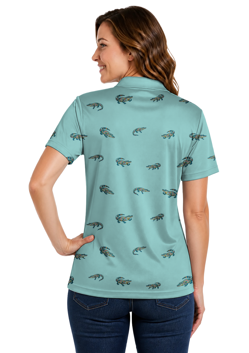 Animal Hidden 08 Alligator Tropical Botanical Maximal Double… 02 – female back