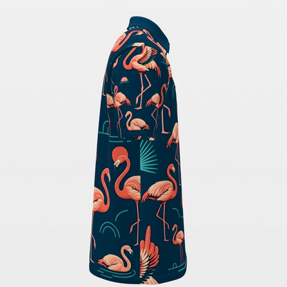 Flamingo After Dark Golf Polo Shirt – Right product view