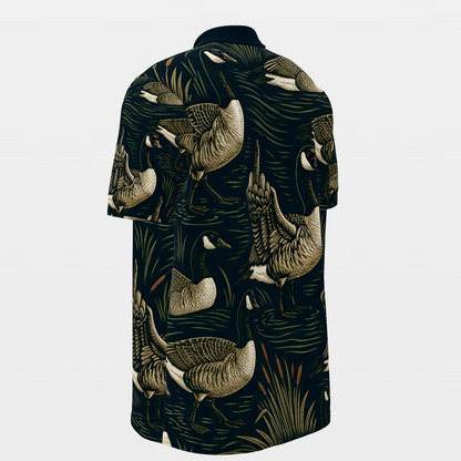 Canada Goose Marsh Lines Golf Polo Shirt – Back Left product view