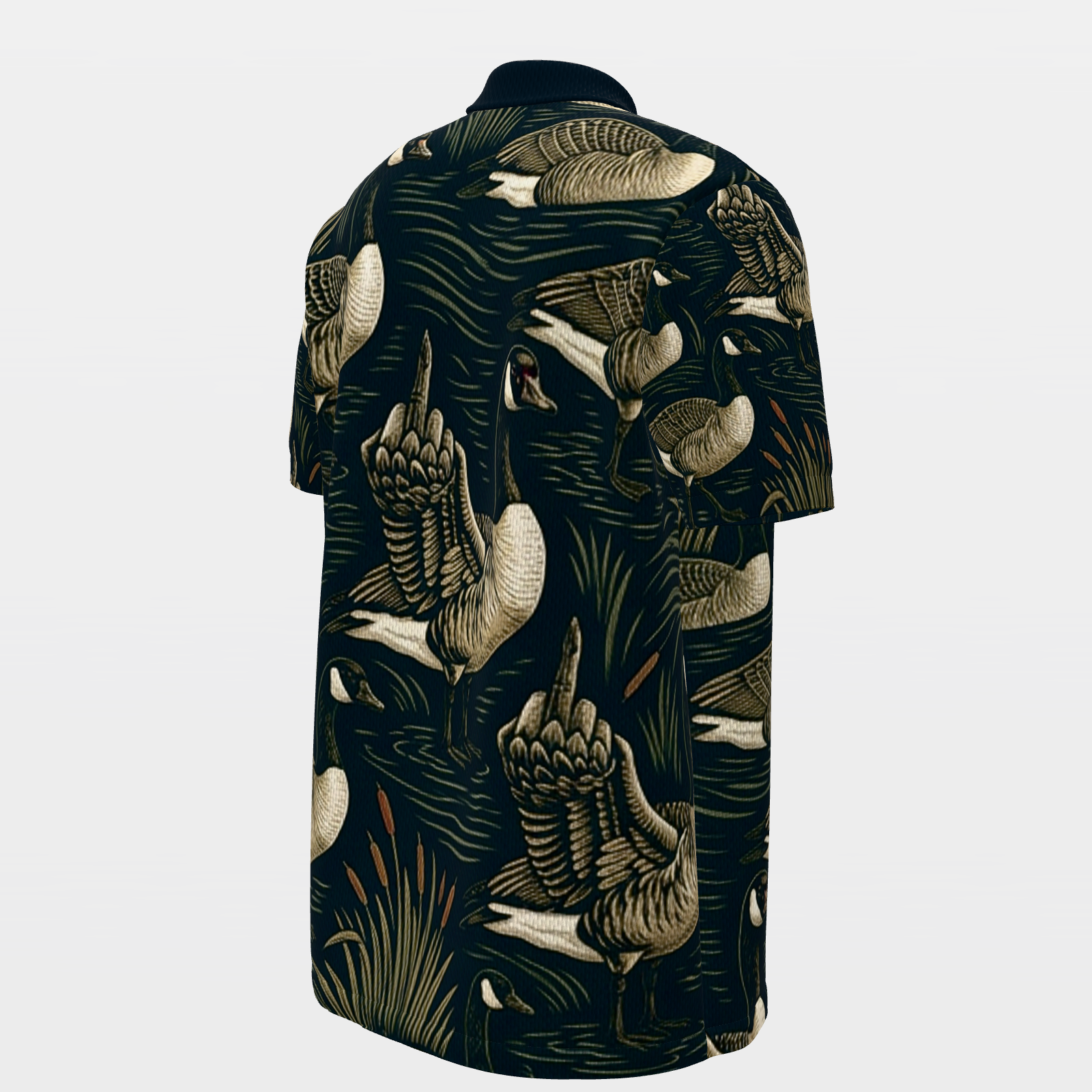 Canada Goose Marsh Lines Golf Polo Shirt – Back Right product view