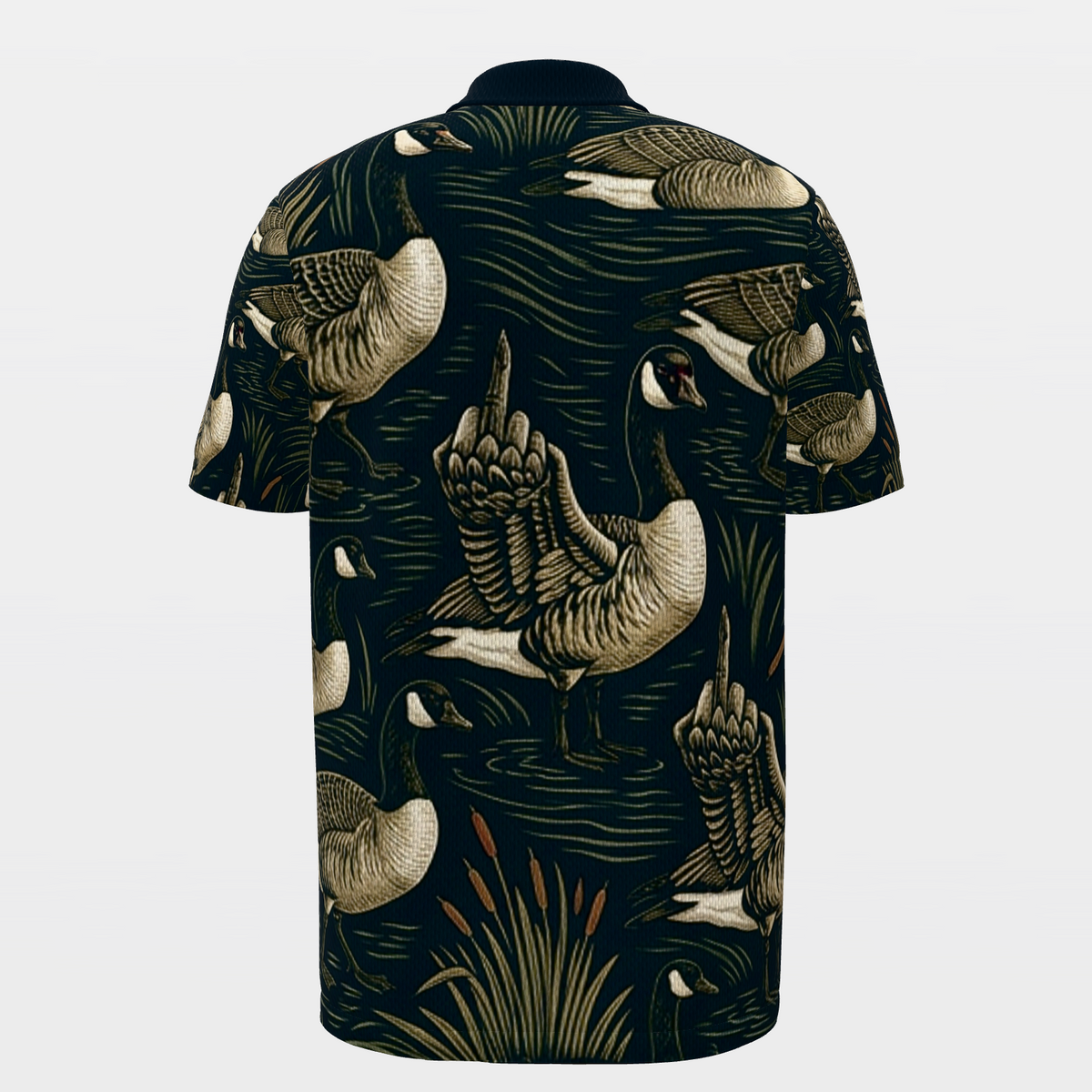 Canada Goose Marsh Lines Golf Polo Shirt – Back product view